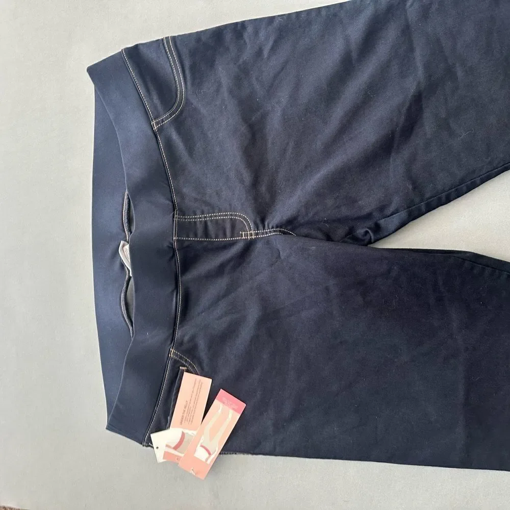 5 for $45 NWT Liz Lange Maternity Jeans Pants Women Size XXL 18 Blue - Picture 3 of 5